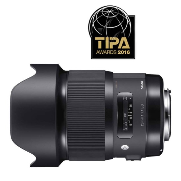 Sigma 20mm f1.4 HSM Art lens - Nikon TIPA 2016 Winner